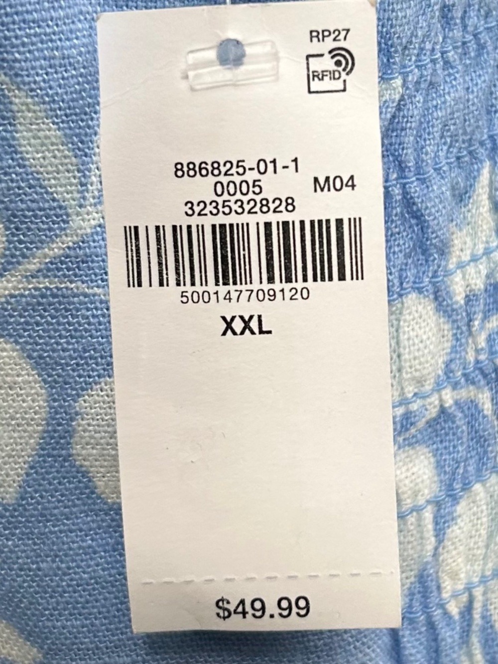 Old Navy NWT Blue Floral Sleeveless Linen Midi Dress Size XXL - Picture 10 of 11